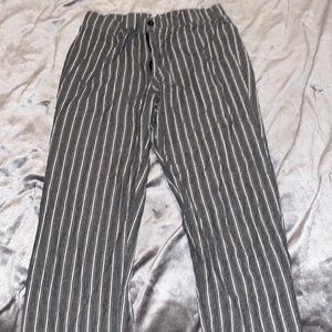 Striped formal trousers